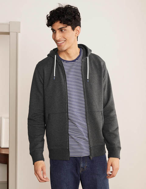 Irvine Zip-Up Hoodie - Charcoal Marl Irvine Zip-Up Hoodie - Charcoal Marl