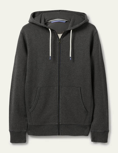 Irvine Zip-Up Hoodie - Charcoal Marl Irvine Zip-Up Hoodie - Charcoal Marl
