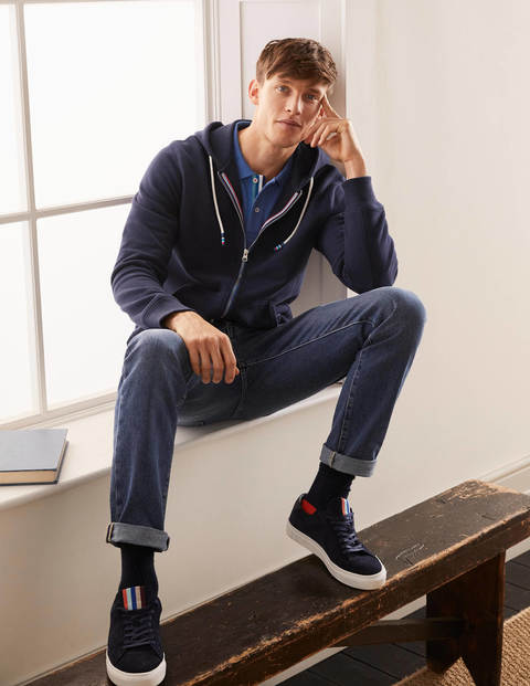 Irvine Zip-Up Hoodie - Navy Irvine Zip-Up Hoodie - Navy