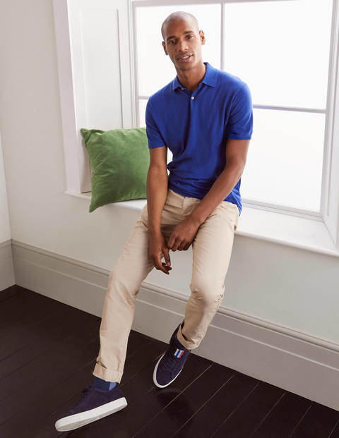 Finsbury Knitted Polo - Inky Blue Finsbury Knitted Polo - Inky Blue
