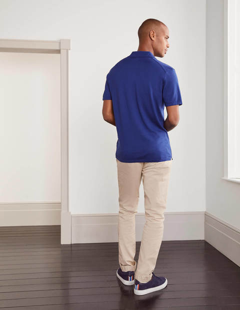 Finsbury Knitted Polo - Inky Blue Finsbury Knitted Polo - Inky Blue