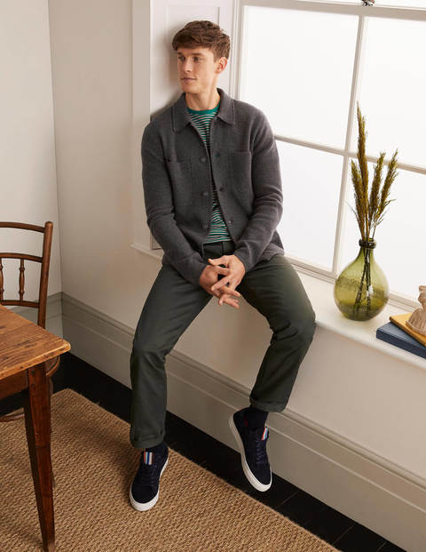 Farley Merino Knitted Jacket - Charcoal Melange Farley Merino Knitted Jacket - Charcoal Melange