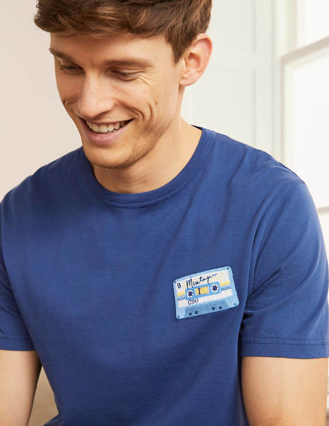 Graphic T-shirt - Cassette Tape Embroidery Graphic T-shirt - Cassette Tape Embroidery