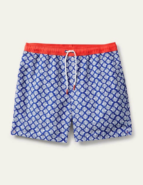 Short de bain - Mosaïque corail bleu électrique Short de bain - Mosaïque corail bleu électrique