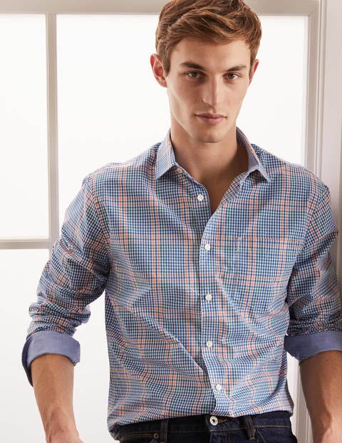 Poplin Pattern Shirt - Duke Multi Gingham Poplin Pattern Shirt - Duke Multi Gingham