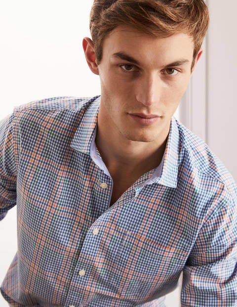 Poplin Pattern Shirt - Duke Multi Gingham Poplin Pattern Shirt - Duke Multi Gingham