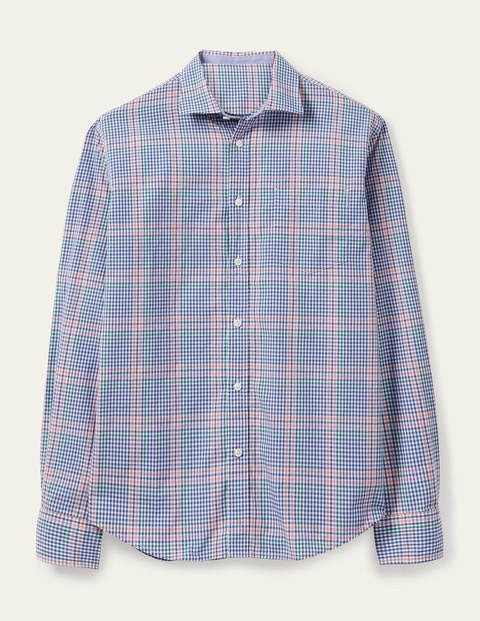 Poplin Pattern Shirt - Duke Multi Gingham Poplin Pattern Shirt - Duke Multi Gingham