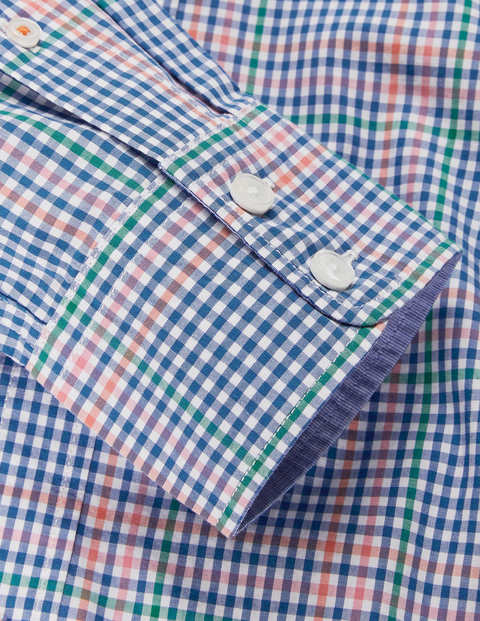 Poplin Pattern Shirt - Duke Multi Gingham Poplin Pattern Shirt - Duke Multi Gingham