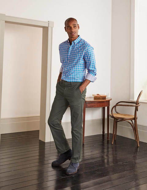 Casual Check Shirt - Peacock Blue Check Casual Check Shirt - Peacock Blue Check