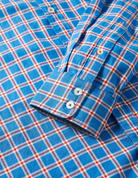 Casual Check Shirt - Peacock Blue Check Casual Check Shirt - Peacock Blue Check