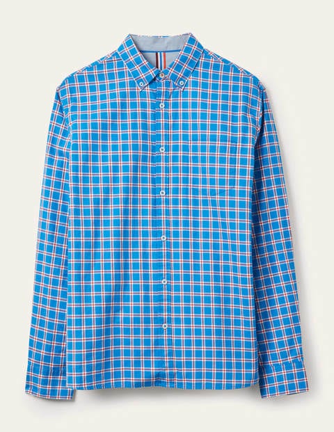 Casual Check Shirt - Peacock Blue Check Casual Check Shirt - Peacock Blue Check