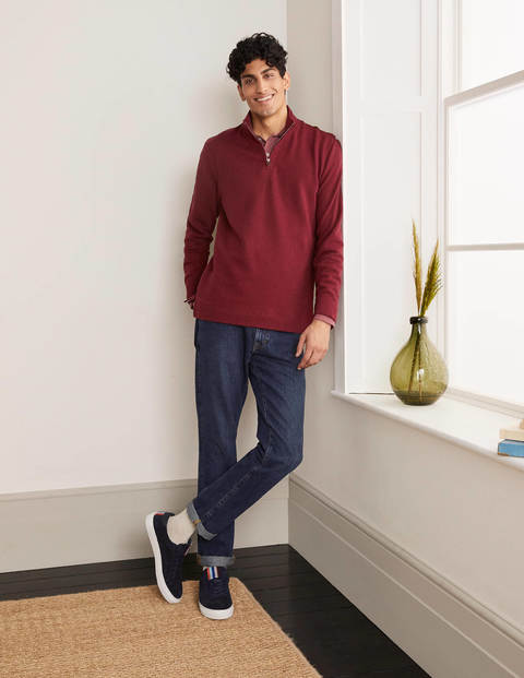 Lulworth Half-Zip - Merlot Red Marl Lulworth Half-Zip - Merlot Red Marl