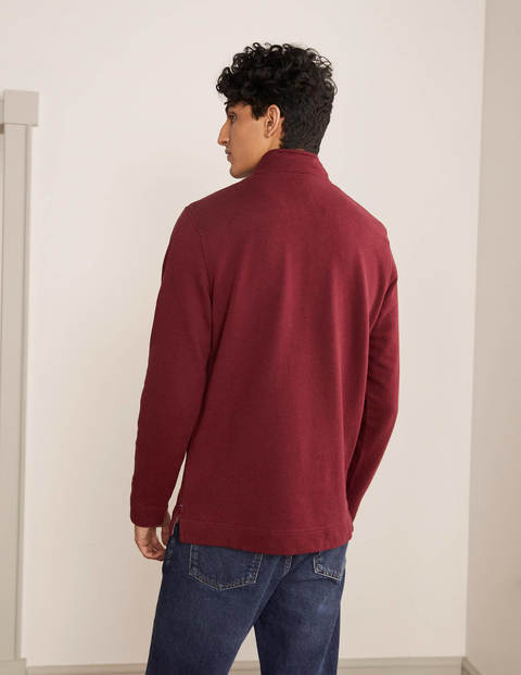 Lulworth Half-Zip - Merlot Red Marl Lulworth Half-Zip - Merlot Red Marl