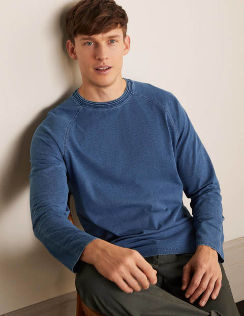 Long Sleeve Indigo Raglan - Indigo Long Sleeve Indigo Raglan - Indigo