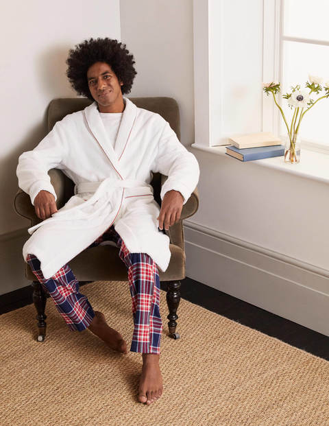 Towelling Dressing Gown - White Towelling Dressing Gown - White