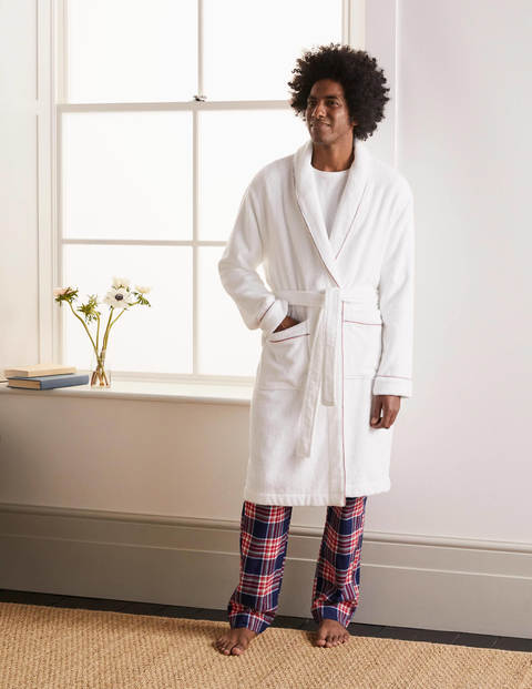 Towelling Dressing Gown - White Towelling Dressing Gown - White
