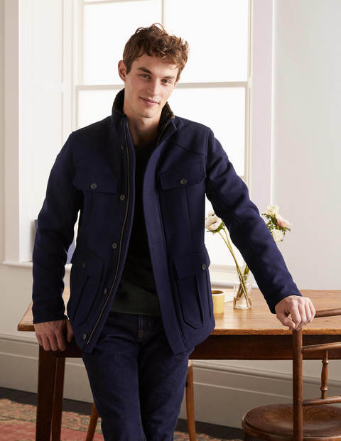 Monmouth Wollmantel - Navy