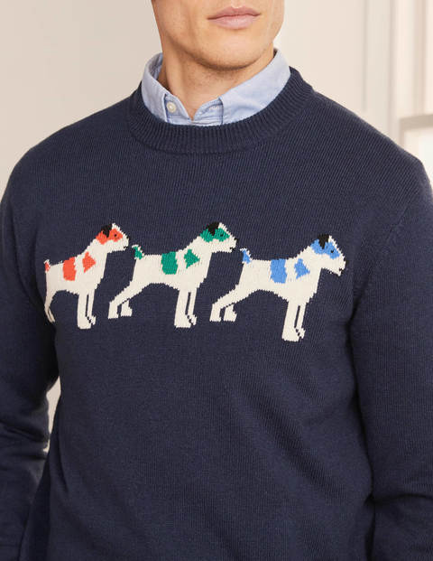 Statement Crew Neck - Navy Multi Sprout Statement Crew Neck - Navy Multi Sprout