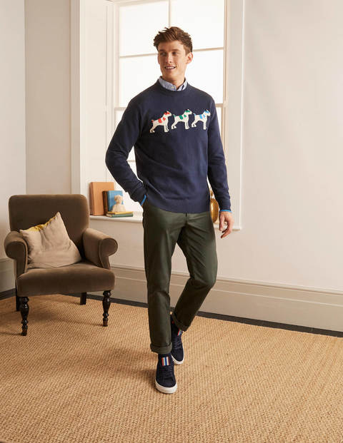 Statement Crew Neck - Navy Multi Sprout Statement Crew Neck - Navy Multi Sprout