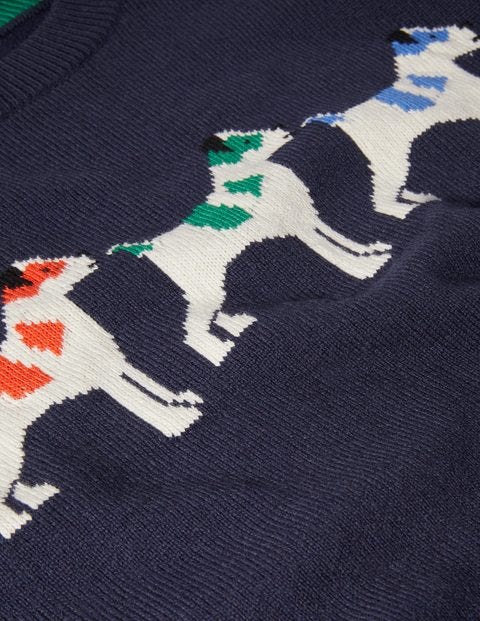 Statement Crew Neck - Navy Multi Sprout Statement Crew Neck - Navy Multi Sprout