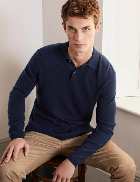 Cashmere Polo - Navy Cashmere Polo - Navy