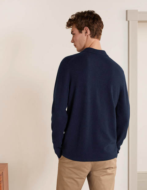 Cashmere Polo - Navy Cashmere Polo - Navy