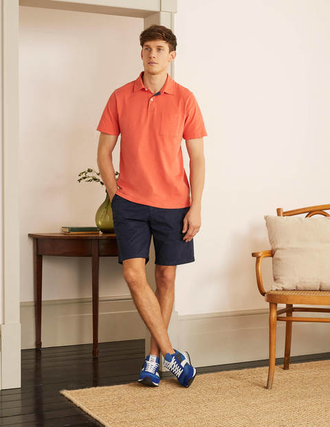 Sueded Jersey Polo - Tropical Coral Sueded Jersey Polo - Tropical Coral