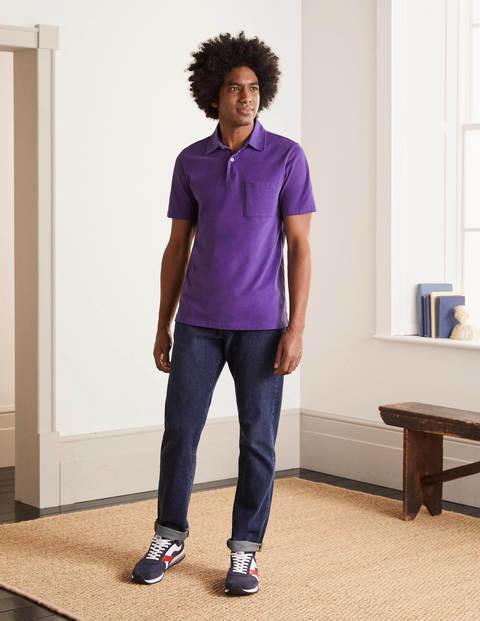 Sueded Jersey Polo - Royal Purple Sueded Jersey Polo - Royal Purple