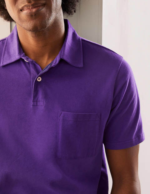 Sueded Jersey Polo - Royal Purple Sueded Jersey Polo - Royal Purple