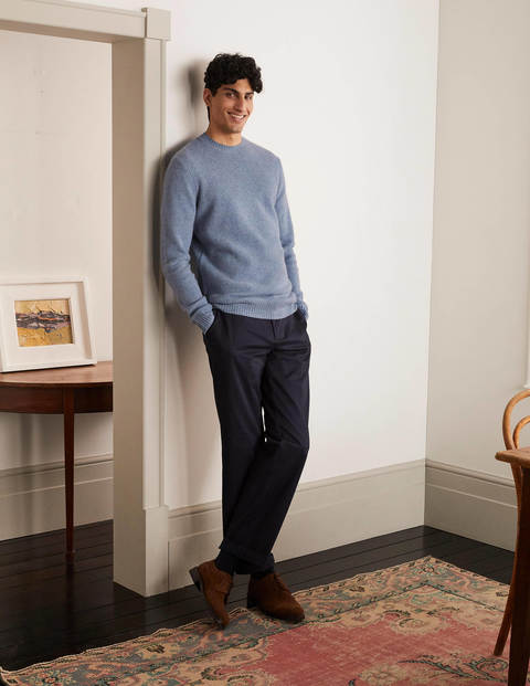 Aldgate Brushed Crew Neck - Mineral Mist Aldgate Brushed Crew Neck - Mineral Mist