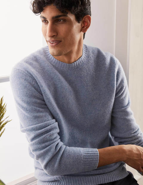 Aldgate Brushed Crew Neck - Mineral Mist Aldgate Brushed Crew Neck - Mineral Mist