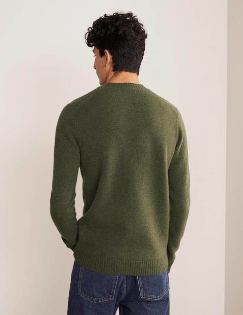 Aldgate Brushed Crew Neck - Grassland Green Aldgate Brushed Crew Neck - Grassland Green