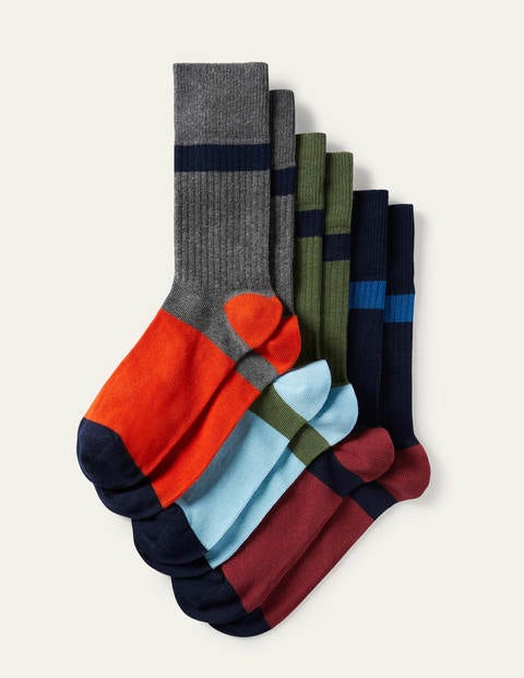 Chunky Weekend Socks - Mixed Colourblock Pack Chunky Weekend Socks - Mixed Colourblock Pack