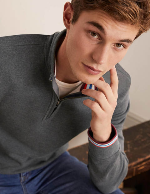 Irvine Half-Zip - Charcoal Marl Irvine Half-Zip - Charcoal Marl