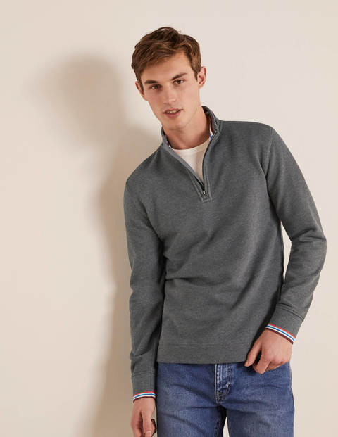 Irvine Half-Zip - Charcoal Marl Irvine Half-Zip - Charcoal Marl