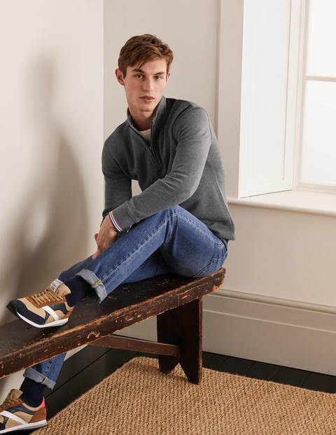 Irvine Half-Zip - Charcoal Marl Irvine Half-Zip - Charcoal Marl