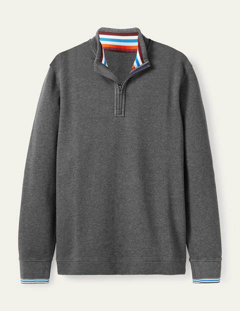 Irvine Half-Zip - Charcoal Marl Irvine Half-Zip - Charcoal Marl