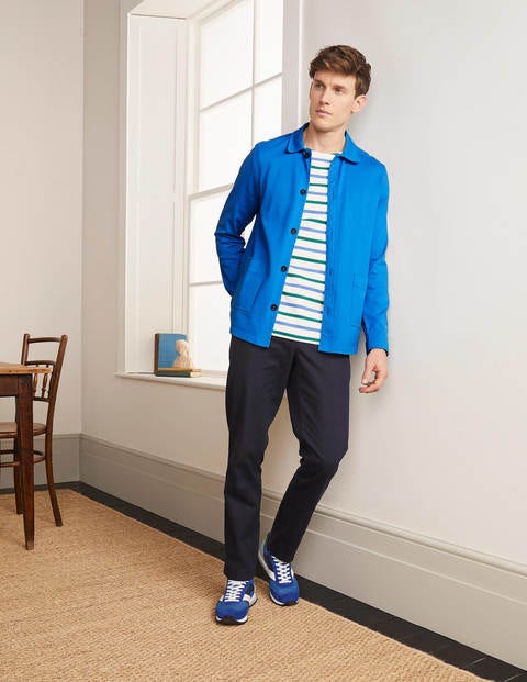 Blyford Jersey Shirt Jacket - Riviera Blue Blyford Jersey Shirt Jacket - Riviera Blue