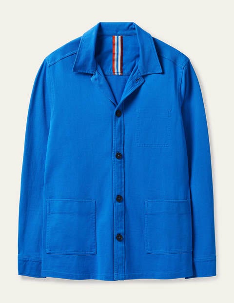 Blyford Jersey Shirt Jacket - Riviera Blue Blyford Jersey Shirt Jacket - Riviera Blue