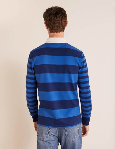 Rugby Shirt - Blues Hotchpotch Stripe Rugby Shirt - Blues Hotchpotch Stripe