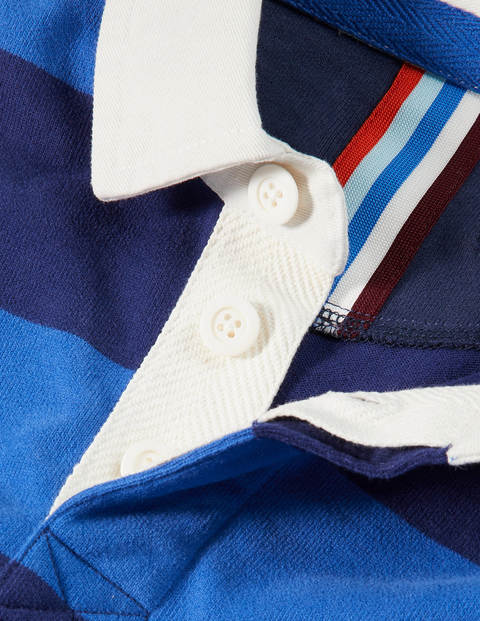 Rugby Shirt - Blues Hotchpotch Stripe Rugby Shirt - Blues Hotchpotch Stripe