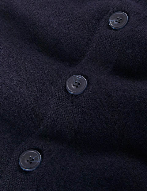 navy merino cardigan