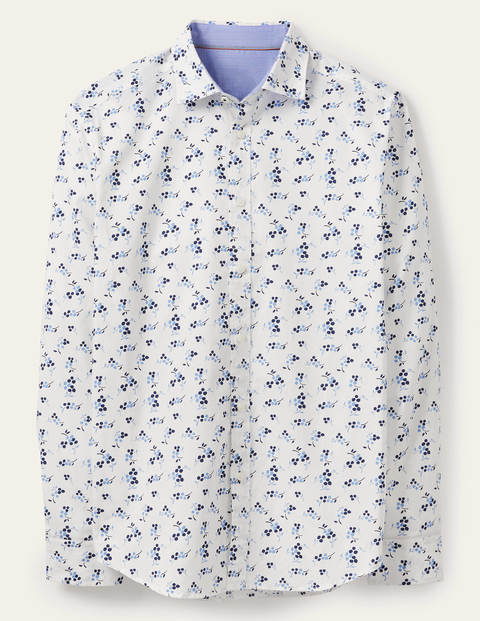 Poplin Printed Shirt - Snowdrop Spot Floral Poplin Printed Shirt - Snowdrop Spot Floral