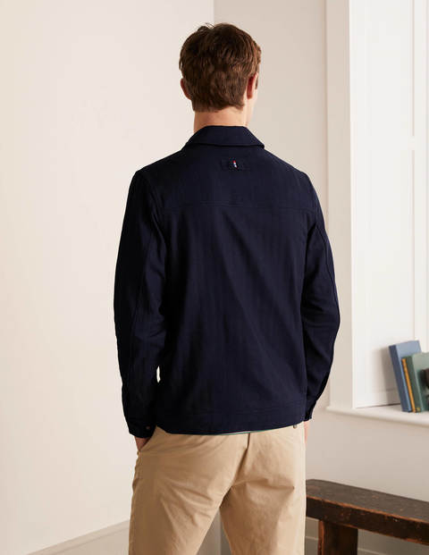 Exeter Herringbone Jacket - Indigo Herringbone Doublecloth Exeter Herringbone Jacket - Indigo Herringbone Doublecloth