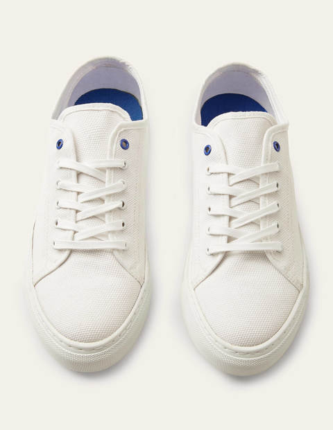Leinen-Turnschuhe - Ecru Leinen-Turnschuhe - Ecru