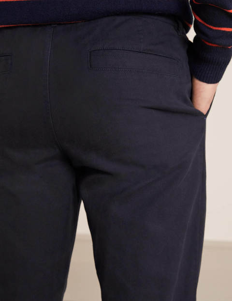 Working From Home Trousers - Navy Herringbone Working From Home Trousers - Navy Herringbone