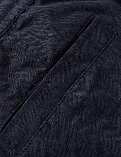 Pantalon chic élastiqué - Chevrons bleu marine Pantalon chic élastiqué - Chevrons bleu marine