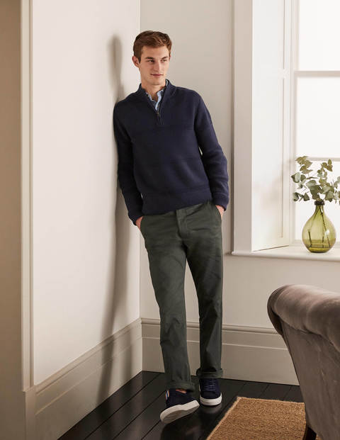 Textured Half-Zip - Navy Textured Stripe Textured Half-Zip - Navy Textured Stripe