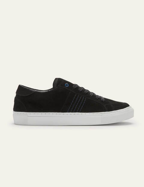 Leather Sneakers - Black Suede