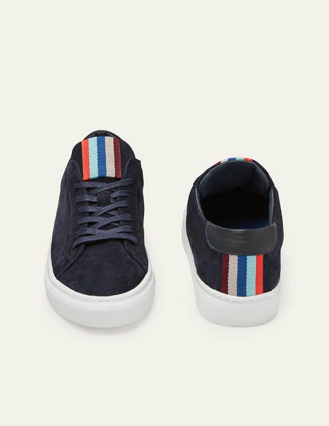 Leather Sneakers - Navy Suede